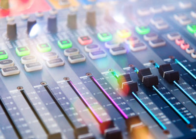 DJ console mixing desk